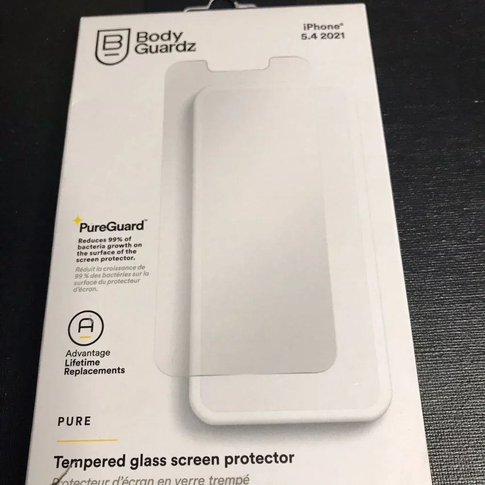 BodyGuardz - Pure Screen Protector for iPhone 13 Mini - Clear